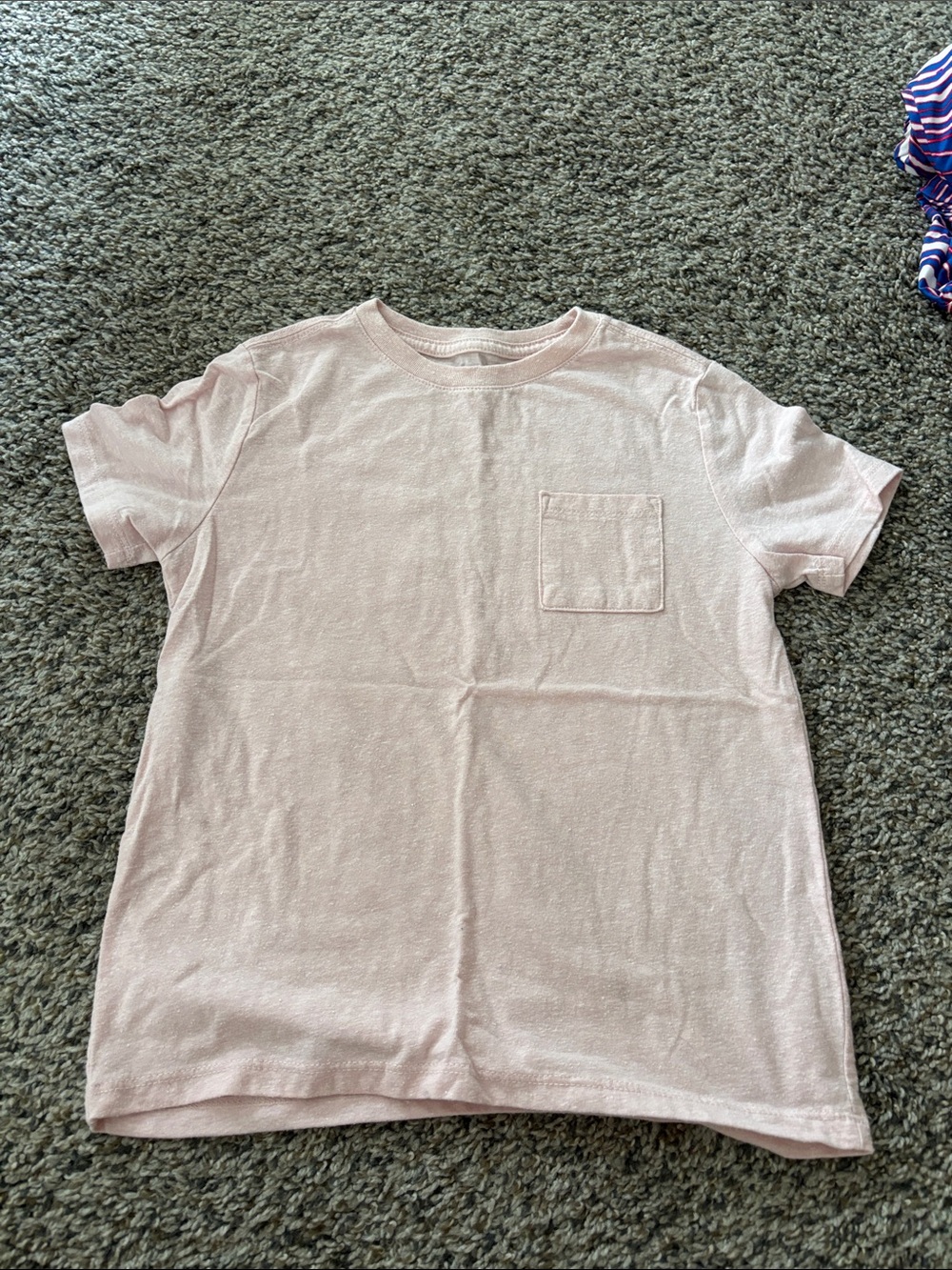 Cat & Jack Light Pink Short Sleeve Pocket Tee